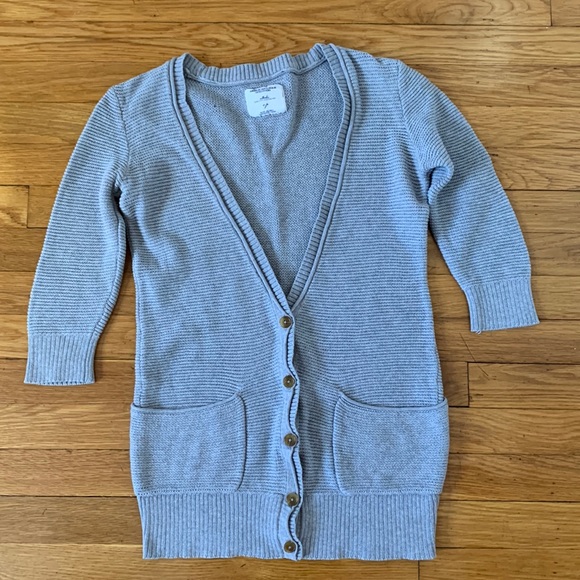 American eagle gray knit cardigan - Picture 1 of 2